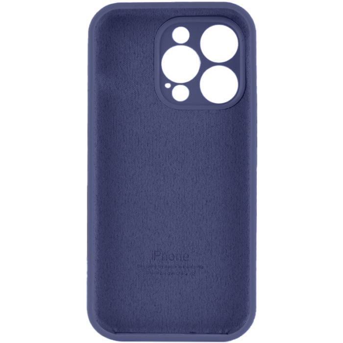 Чохол для смартфона Silicone Full Case AA Camera Protect for Apple iPhone 15 Pro 7,Dark Blue (FullAAi15P-7)
