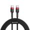 Кабель Baseus Cafule USB Cable Type-C-Type-C 3A 1m Red+Black (CATKLF-G91)