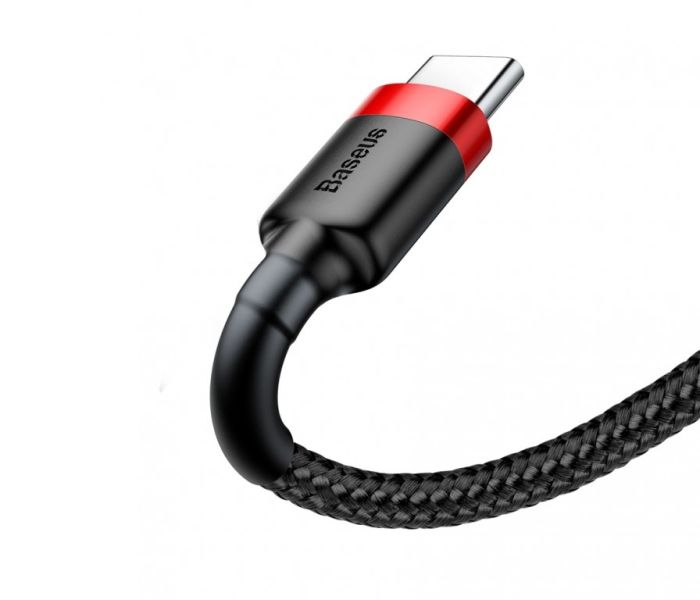 Кабель Baseus Cafule USB Cable Type-C-Type-C 3A 1m Red+Black (CATKLF-G91)