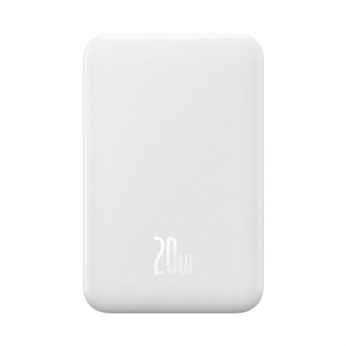 Зовнішній акумулятор Baseus Magnetic Mini Wireless Fast Charge Power Bank 20000mAh 20W White (PPCX150002)