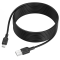 Кабель BOROFONE BX113 Lenny silicone charging data cable Micro(L=3M) Black (6941991115547)