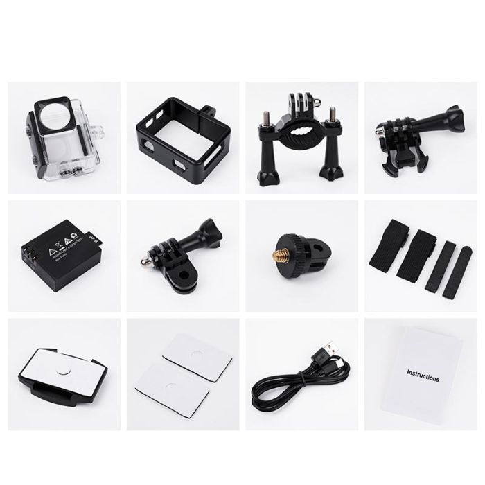 Екшн камера HOCO DV102 4K anti-shake sports camera Black (6942007633352)
