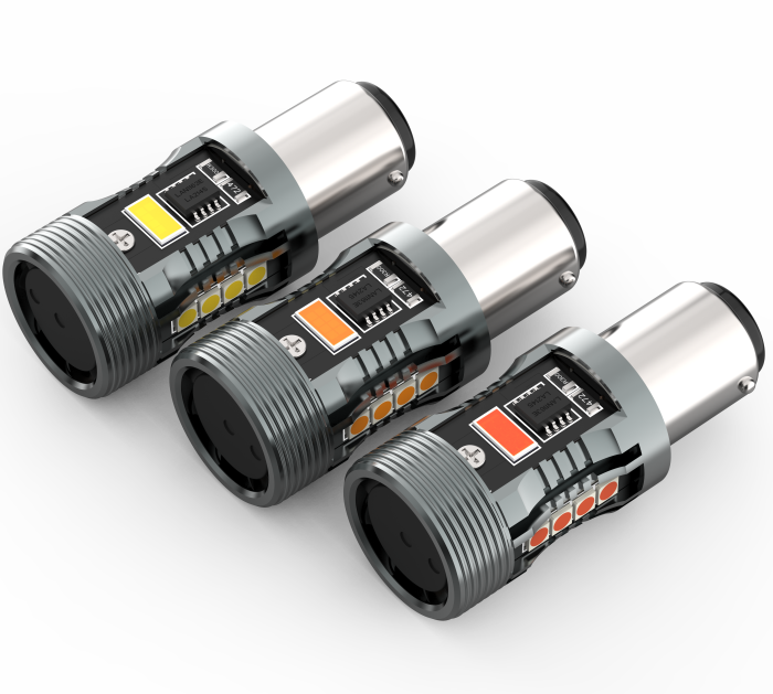 Комплект светодиодных ламп Infolight P21/5W, BAY15D (1157) Canbus Red