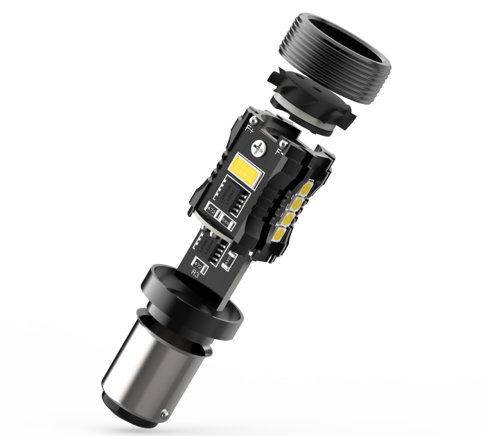 Комплект светодиодных ламп Infolight P21/5W, BAY15D (1157) Canbus Red