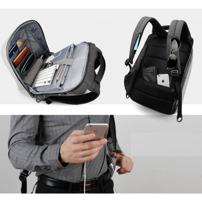 Рюкзак Tigernu D-83351 15.6" Black Grey (D-83351BlGr)