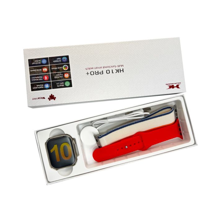 Смарт-годинник HK 10 Pro Plus 46mm. 260 mAh. IP67+Amoled Red (HK10P+3Red)