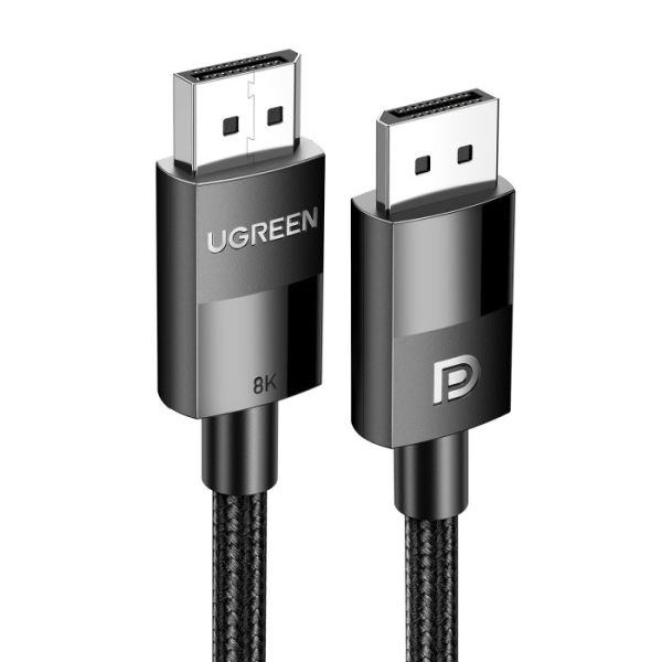 Кабель UGREEN DP114 DP 1.4 Male to Male Plastic Case Braided Cable 3m (UGR-80393) (UGR-80393)