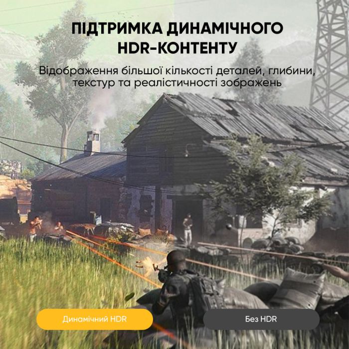 Кабель UGREEN DP114 DP 1.4 Male to Male Plastic Case Braided Cable 3m (UGR-80393) (UGR-80393)