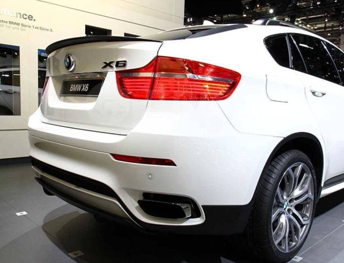 Спойлер BMW X6 E71 стиль Перформанс ABS-пластик черный глянцевый