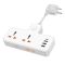 Мережевий подовжувач HOCO  AC12A Reise 2-position expansion socket(PD30W/1C3A) White (6942007607100)