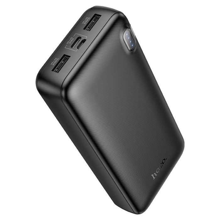 Зовнішній акумулятор HOCO J128A Powerful power bank(20000mAh) Black (6942007621175)