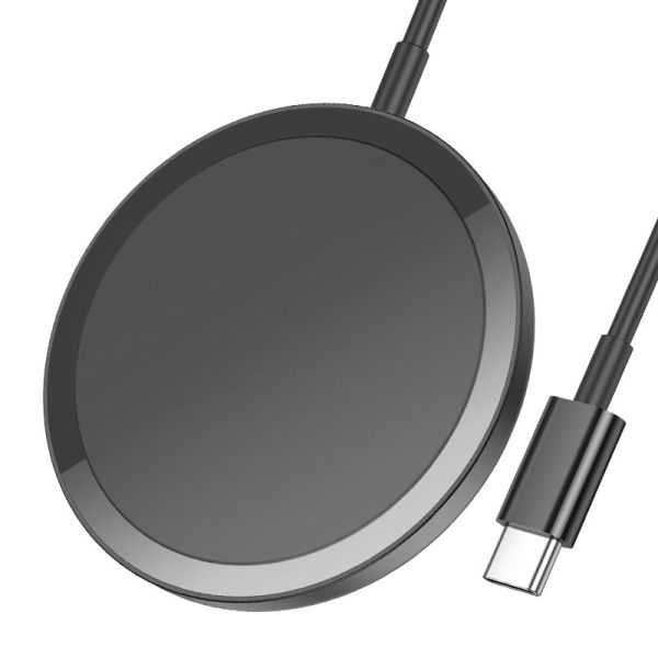 Бездротовий зарядний пристрій HOCO CW52 Enjoy magnetic wireless fast charging Black (6942007611367)