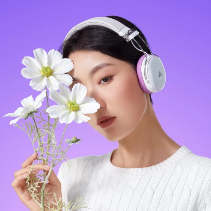 Бездротові накладні навушники ACEFAST H7 active noise reduction wireless headset Pearl white (6974316283560)