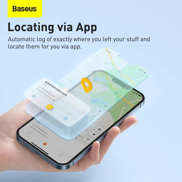 Трекер Baseus T2 Pro Smart Device Tracker White (FMTP000002)