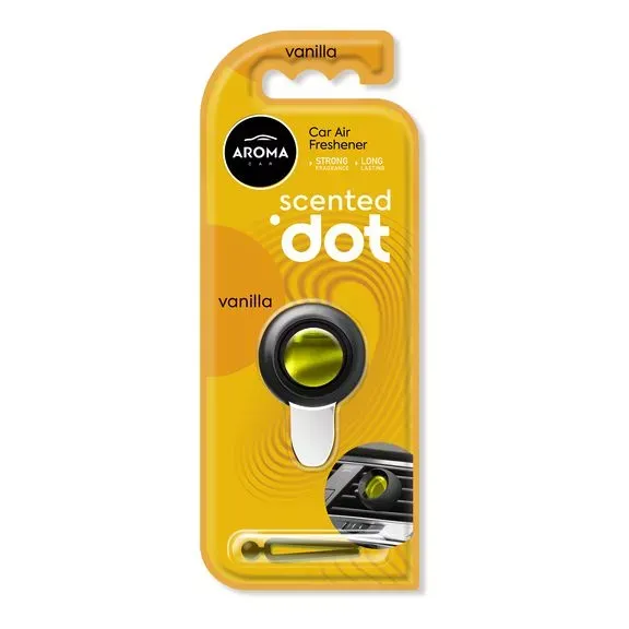 Автомобільний мембранний ароматизатор Aroma Car Scented Dot - Vanilla (12042)