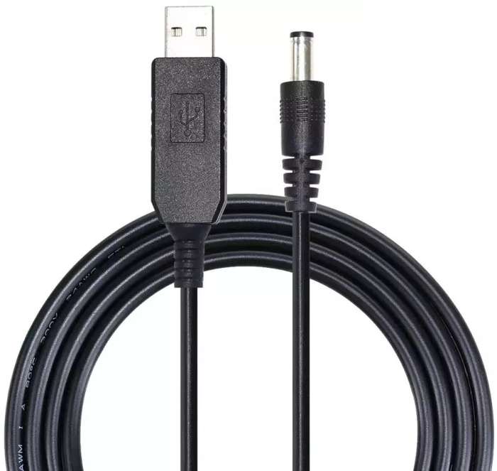 Кабель живлення для роутера USB-DC 5v-9v (1m) (USBDC59)