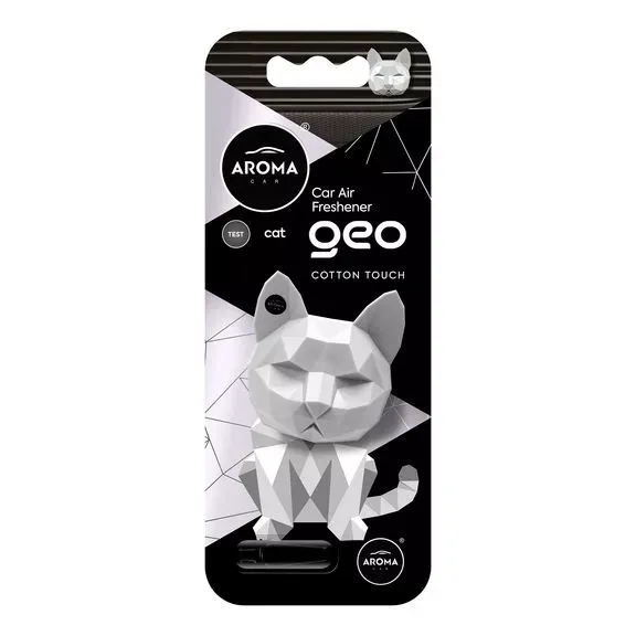 Автомобільний полімерний ароматизатор Aroma Car GEO Cat - Cotton Touch (12057)