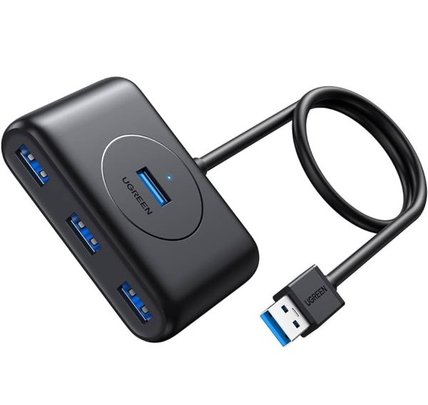 USB-хаб UGREEN CR113 USB 3.0 Hub  1m (Black) (UGR-20291) (UGR-20291)