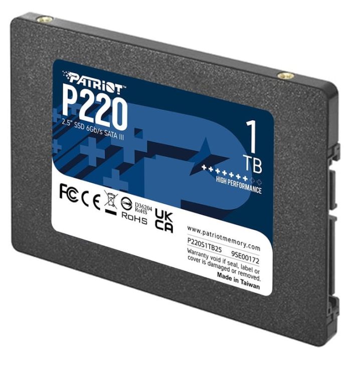 Накопичувач SSD Patriot P220 1TB 2.5" 7mm SATAIII (P220S1TB25)