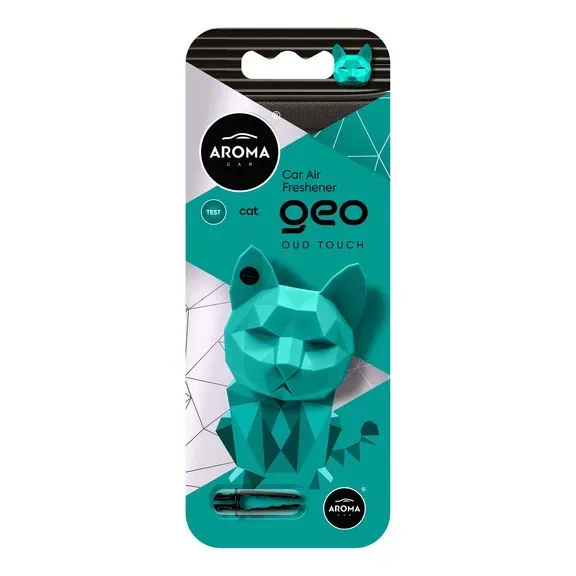 Автомобільний полімерний ароматизатор Aroma Car GEO Cat - Oud Touch (12149)