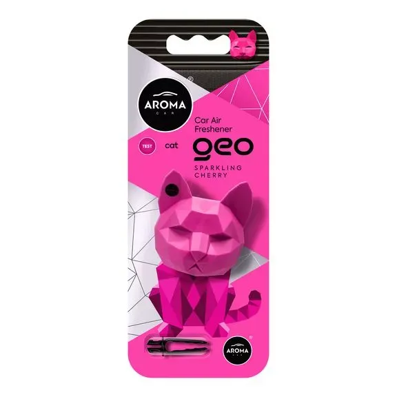 Автомобільний полімерний ароматизатор Aroma Car GEO Cat - Sparkling Cherry (12150)