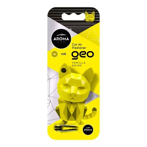 Автомобільний полімерний ароматизатор Aroma Car GEO Cat - Vanilla Noire (12152)
