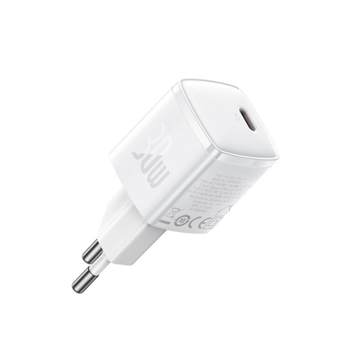 Мережевий зарядний пристрій Baseus Cube Pro Fast Charger 1C 30W EU White (CCXF000302)