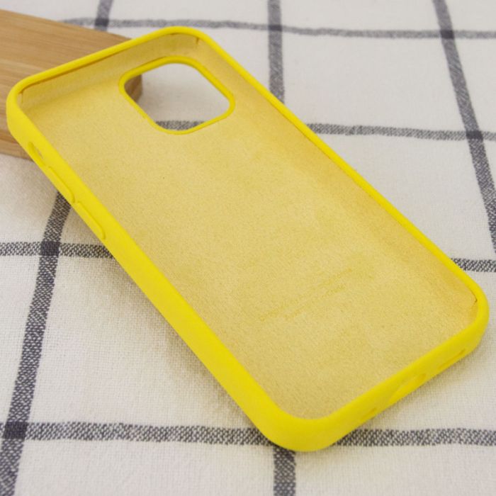Чохол для смартфона Silicone Full Case AA Open Cam for Apple iPhone 15 56,Sunny Yellow (FullOpeAAi15-56)