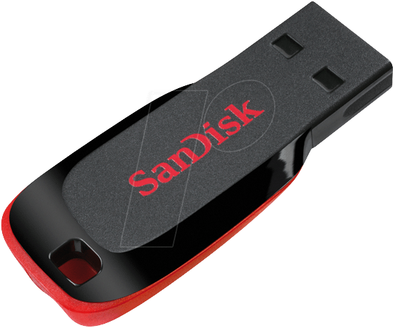 Флеш-накопичувач SanDisk USB 2.0 Cruzer Blade 32Gb Black/Red (SDCZ50-032G-B35)