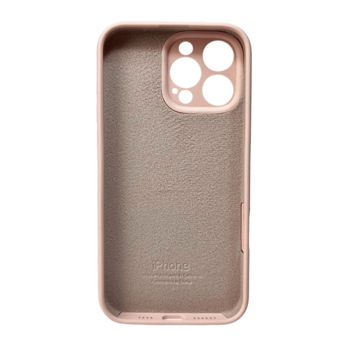 Чохол для смартфона Silicone Full Case AA Camera Protect for Apple iPhone 16 Pro 15,Pink Sand (FullAAi16P-15)