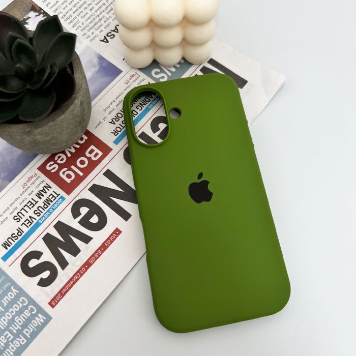 Чохол для смартфона Silicone Full Case AA Open Cam for Apple iPhone 16 29,Army Green (FullOpenAAi16-29)