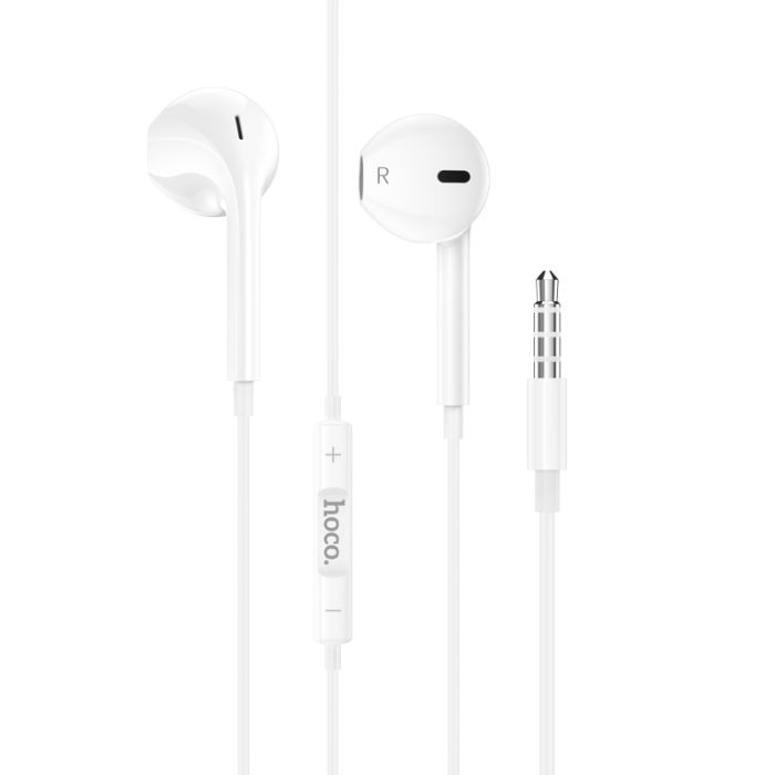 Навушники дротові HOCO M101 Crysta (3.5mm) White (6931474782342)