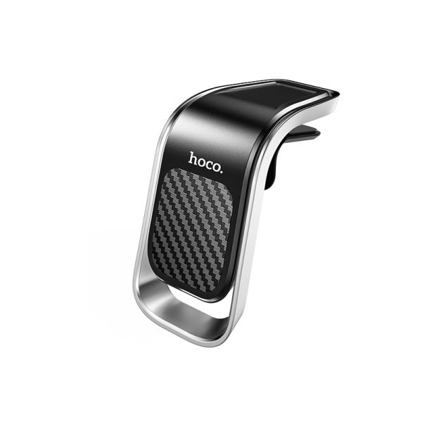 Автотримач для телефона HOCO CA74 Universe air outlet magnetic car holder Black+Silver (6931474733924)