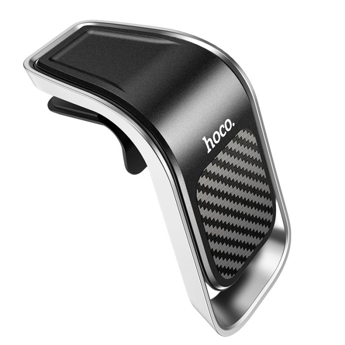 Автотримач для телефона HOCO CA74 Universe air outlet magnetic car holder Black+Silver (6931474733924)