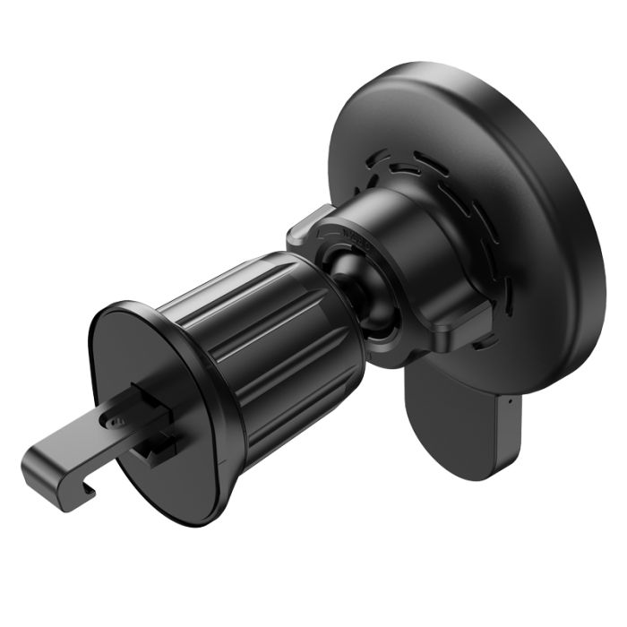 Автотримач для телефона з БЗП HOCO CA85 Ultra-fast magnetic wireless charging car holder Black (6931474745484)
