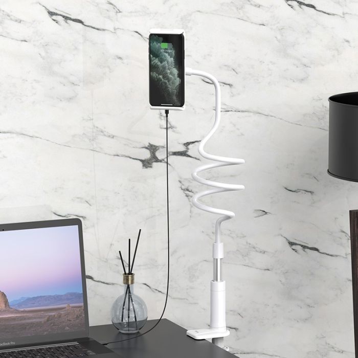 Тримач для телефона HOCO PH24 Balu tablet PC stand Silver+White (6931474719423)