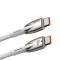 Кабель Baseus Glimmer Series Fast Charging Data Cable Type-C to Type-C 100W 1m White (CADH000702)