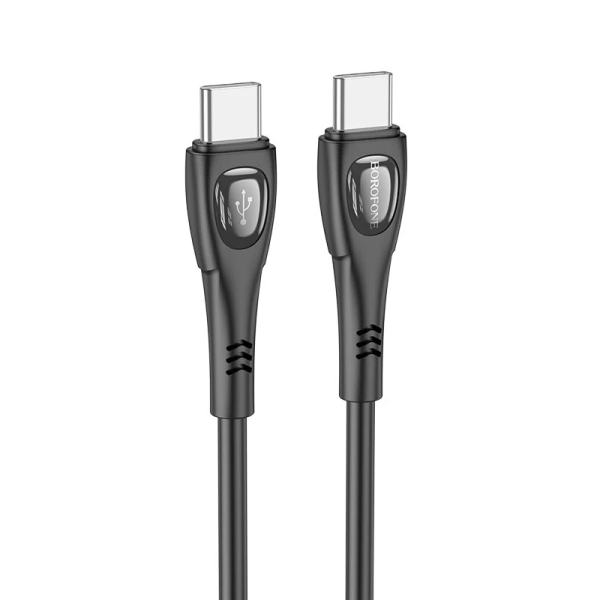 Кабель BOROFONE BX98 Type-C to Type-C Superior 60W charging data cable Black (6941991104497)