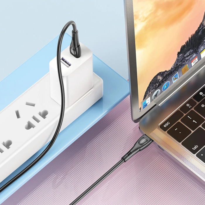 Кабель BOROFONE BX98 Type-C to Type-C Superior 60W charging data cable Black (6941991104497)
