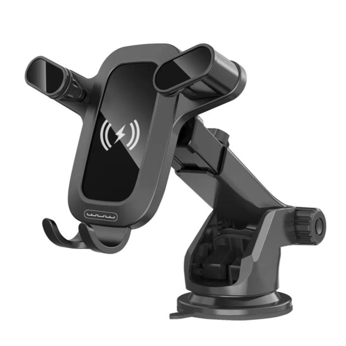 Автотримач для телефона з БЗП WUW-Z30 Black (6972573336265)