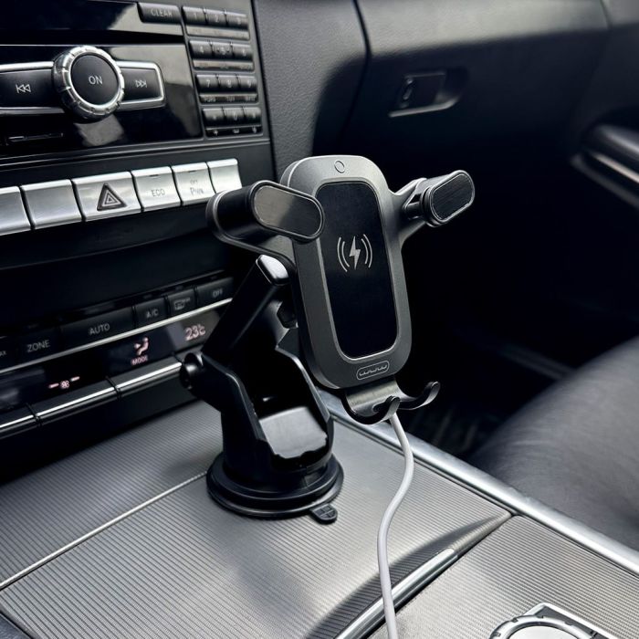Автотримач для телефона з БЗП WUW-Z30 Black (6972573336265)
