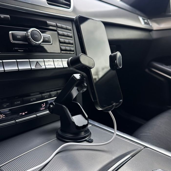 Автотримач для телефона з БЗП WUW-Z30 Black (6972573336265)