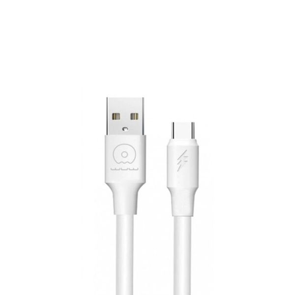 Кабель WUW-X168 USB Type-C  5А white (6972573331635)