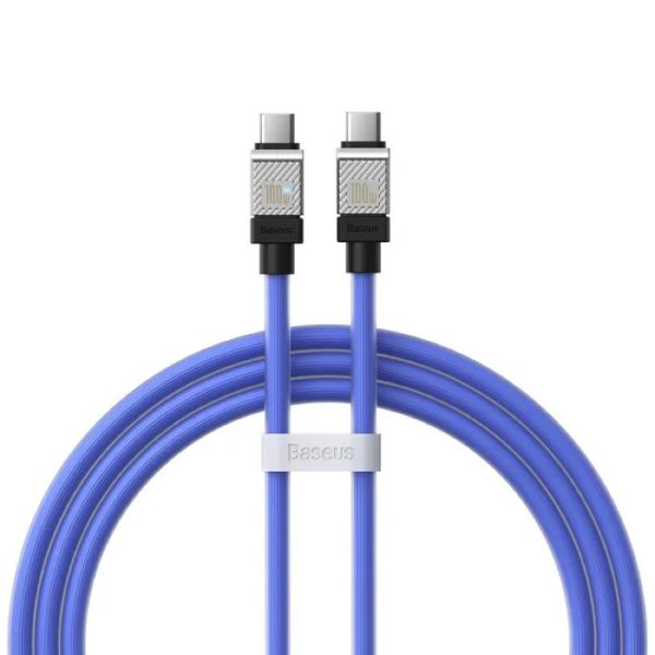 Кабель Baseus CoolPlay Series Fast Charging Cable Type-C to Type-C 100W 1m  Blue (CAKW000203)