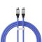 Кабель Baseus CoolPlay Series Fast Charging Cable Type-C to Type-C 100W 1m  Blue (CAKW000203)