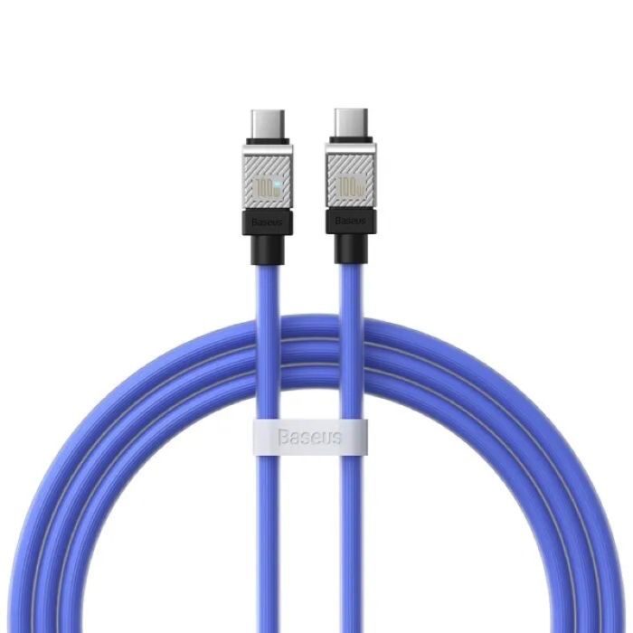 Кабель Baseus CoolPlay Series Fast Charging Cable Type-C to Type-C 100W 1m  Blue (CAKW000203)