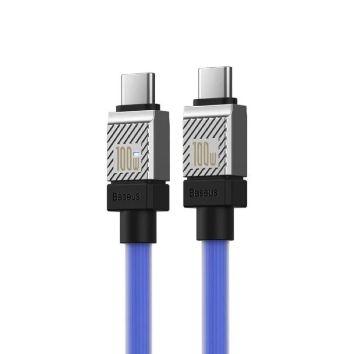 Кабель Baseus CoolPlay Series Fast Charging Cable Type-C to Type-C 100W 1m  Blue (CAKW000203)