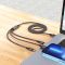 Кабель HOCO X76 3-in-1 Super charging cable (iP+Type-C+Micro) Black (6931474767400)