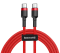 Кабель Baseus Cafule USB Cable Type-C-Type-C 3A 1m Red (CATKLF-G09)