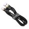Кабель Baseus Cafule Cable USB For Lightning 2.4A 1m Gold+Black (CALKLF-BV1)